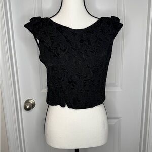 Vintage Wm. Y. Gilmore & sons Sleeveless Brocade Blouse Top